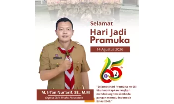 Selamat Hari Jadi Pramuka ke-65 Tahun 2026