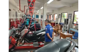Pelaksanaan UKK Teknik Sepeda Motor di SMK Bhakti Nusantara Sumedang