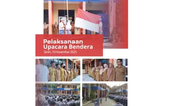 Pelaksanaan Upacara Senin Pagi Sekaligus Memperingati hari Pahlawan Tahun 2025
