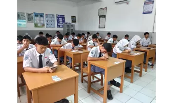 SMK Bhakti Nusantara Sumedang Melaksanaan Sumatif Akhir Jenjang (SAJ) Untuk Kelas XII TSM Yamaha